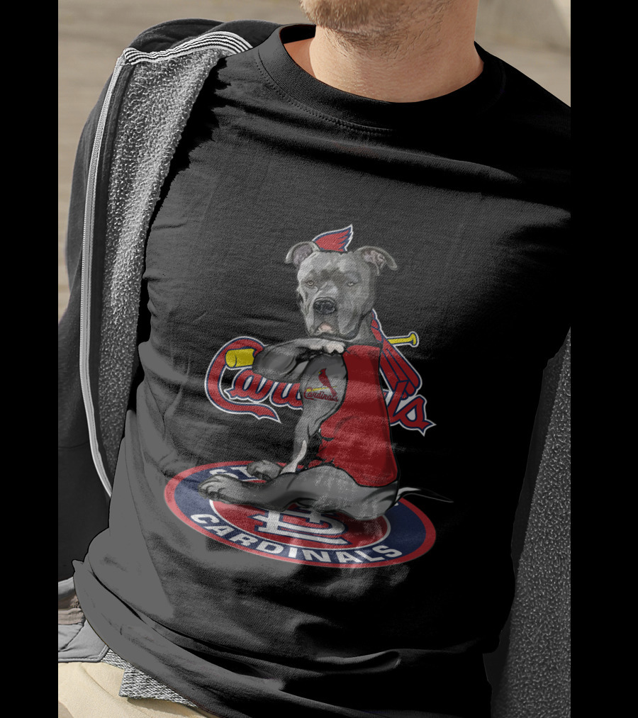 St Louis Cardinals Dog Mascot 26 Baseball Team T-Shirt
