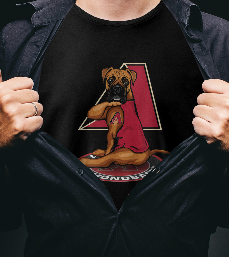 Arizona Diamondbacks Dog With Logo And Iconic A T-Shirt