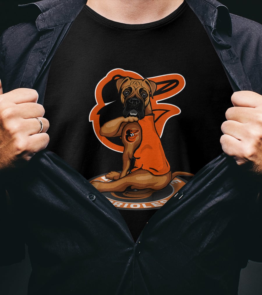 Baltimore Orioles Dog Logo Major League Baseball T-Shirt