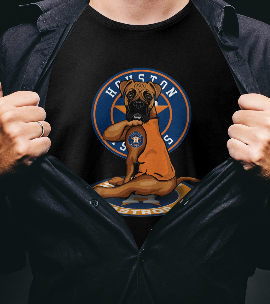Houston Astros Dog Baseball Fan T-Shirt