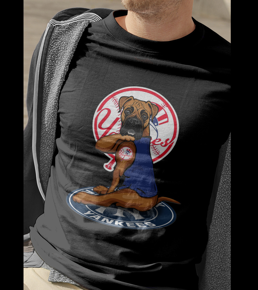 New York Yankees Dog Baseball Mascot T-Shirt