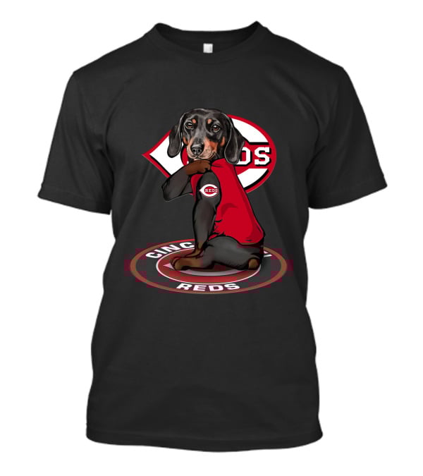 Cincinnati Reds Dachshund Mlb Fan Team T-Shirt