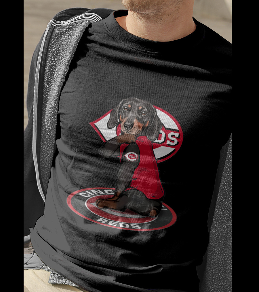 Cincinnati Reds Dachshund Mlb Fan Team T-Shirt