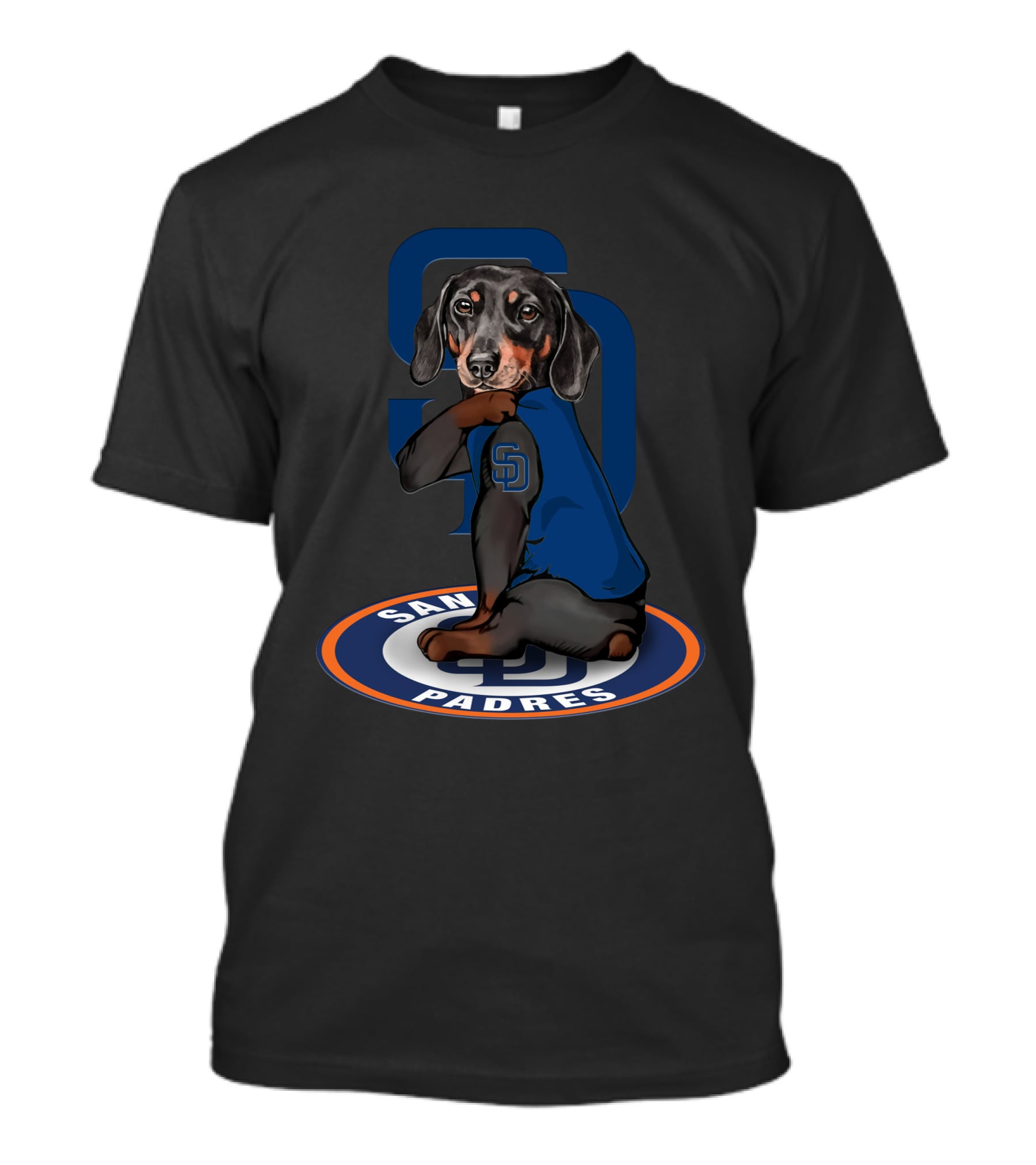 San Diego Padres 23 Dachshund Baseball Fan T-Shirt
