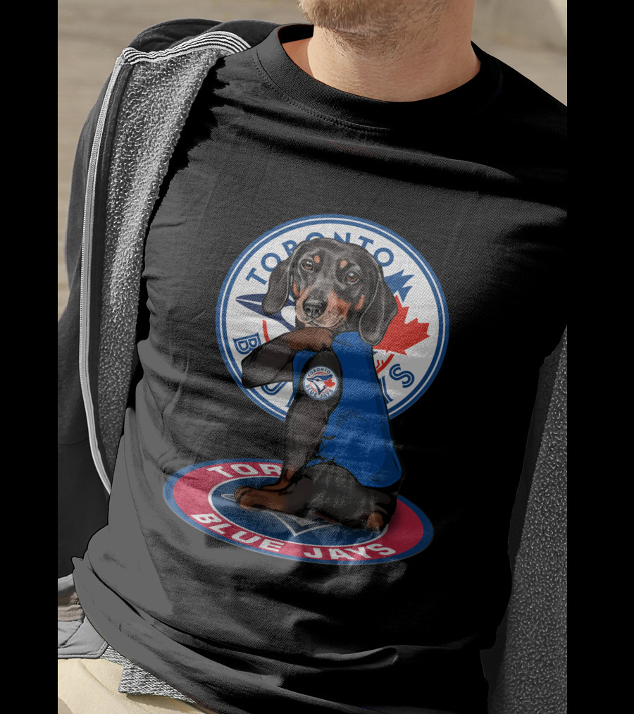 Toronto Blue Jays Dog Mascot With Team Logo And Iconic Maple Leaf T-Shirt