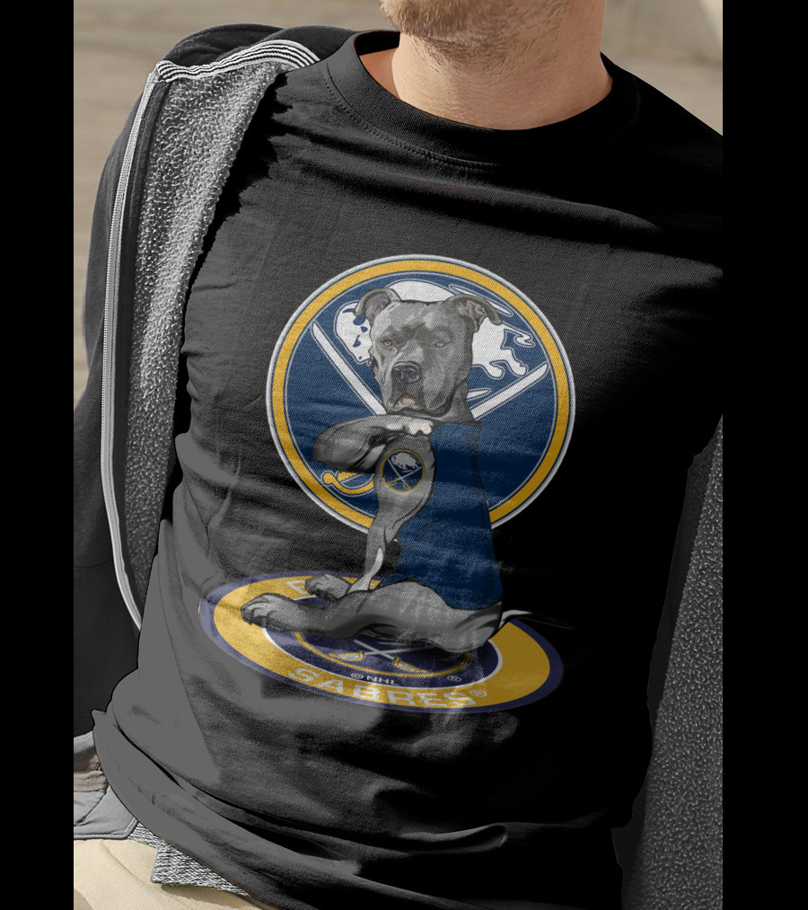 Buffalo Sabres Dog Mascot Nhl Team T-Shirt