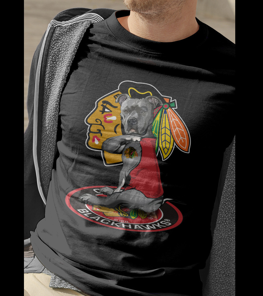 Chicago Blackhawks Nhl Dog Mascot T-Shirt
