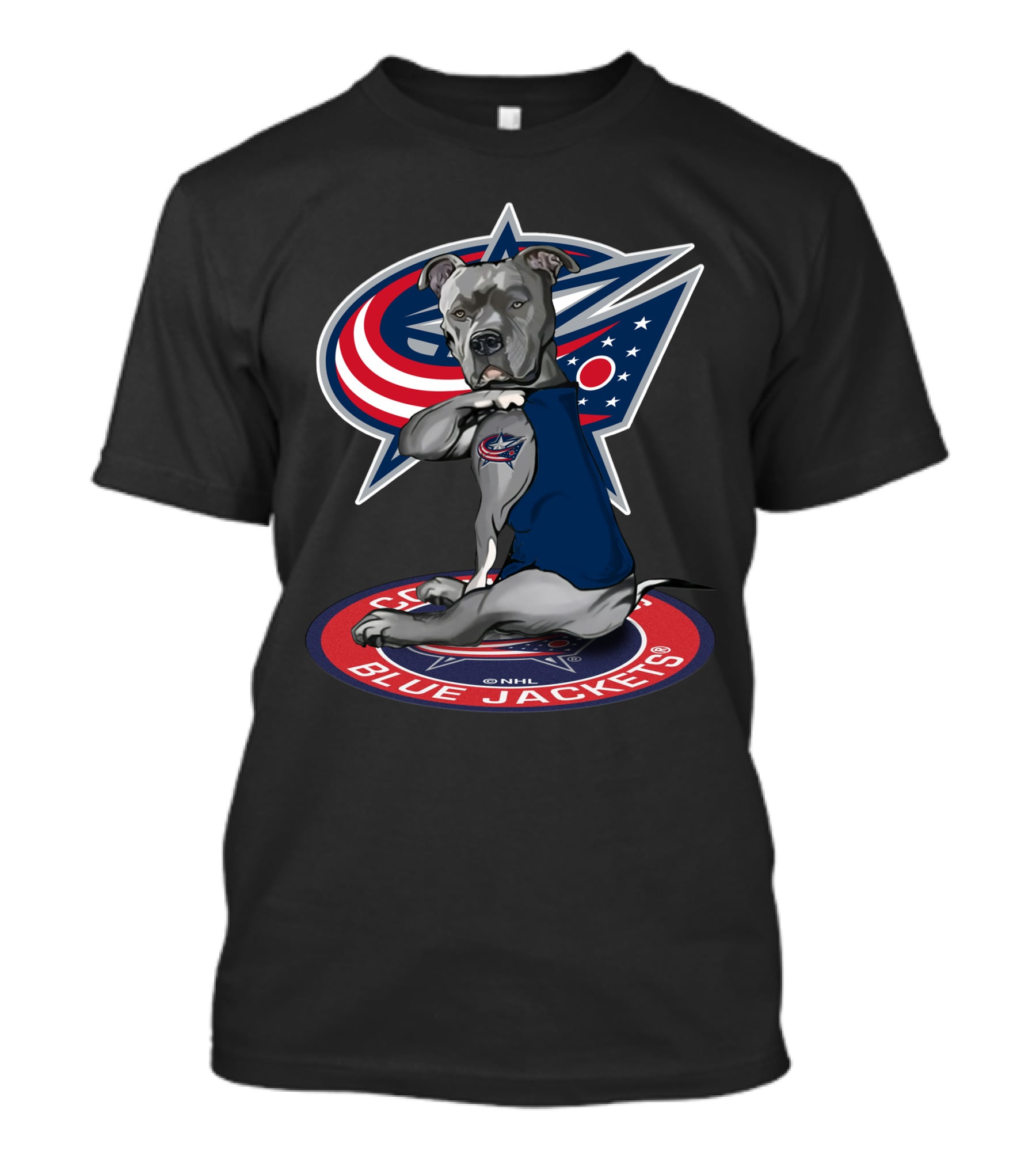 Columbus Blue Jackets Nhl Dog Mascot T-Shirt