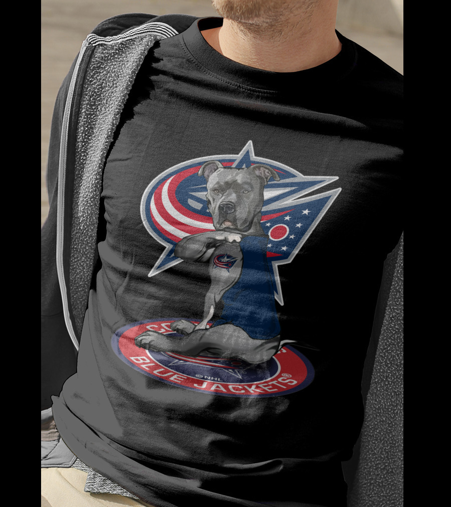 Columbus Blue Jackets Nhl Dog Mascot T-Shirt
