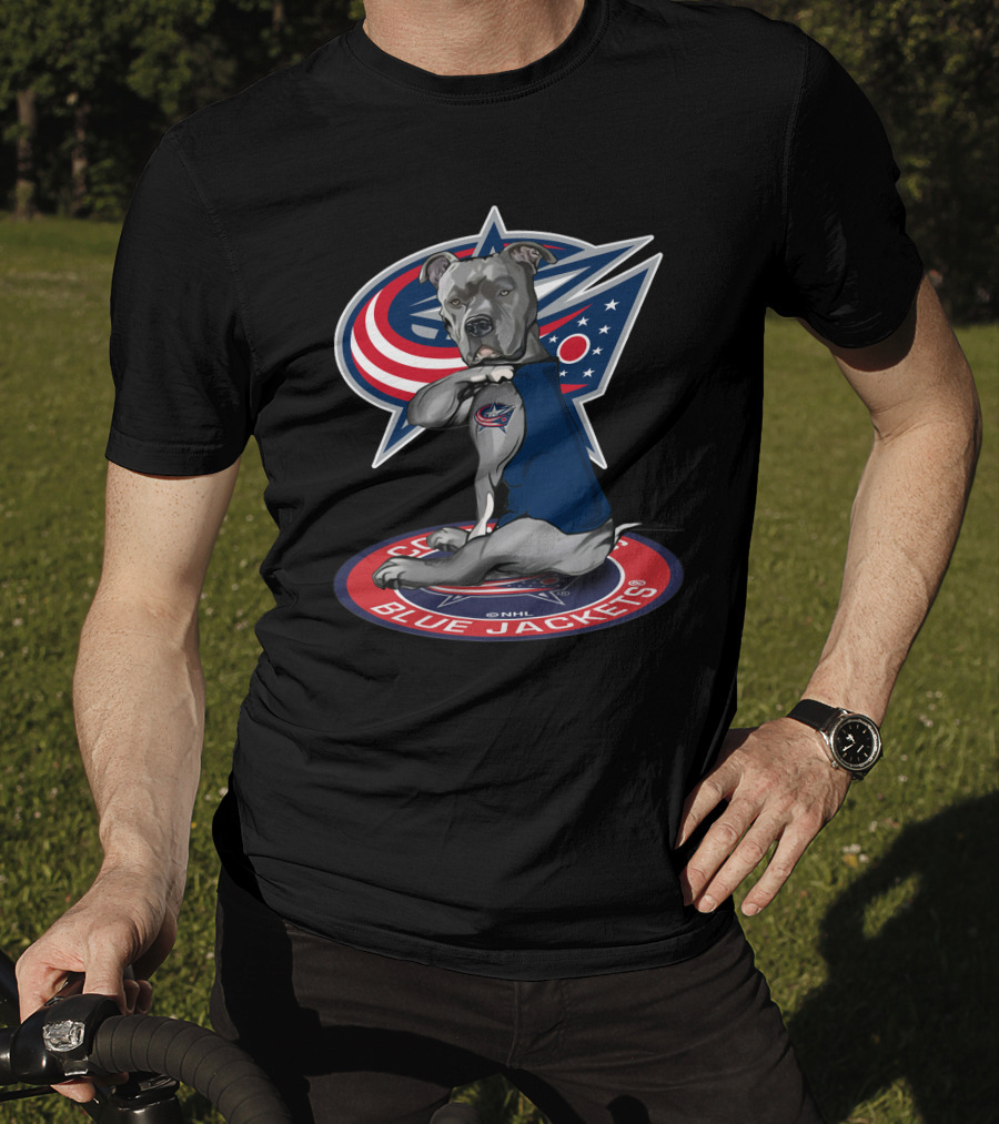 Columbus Blue Jackets Nhl Dog Mascot T-Shirt