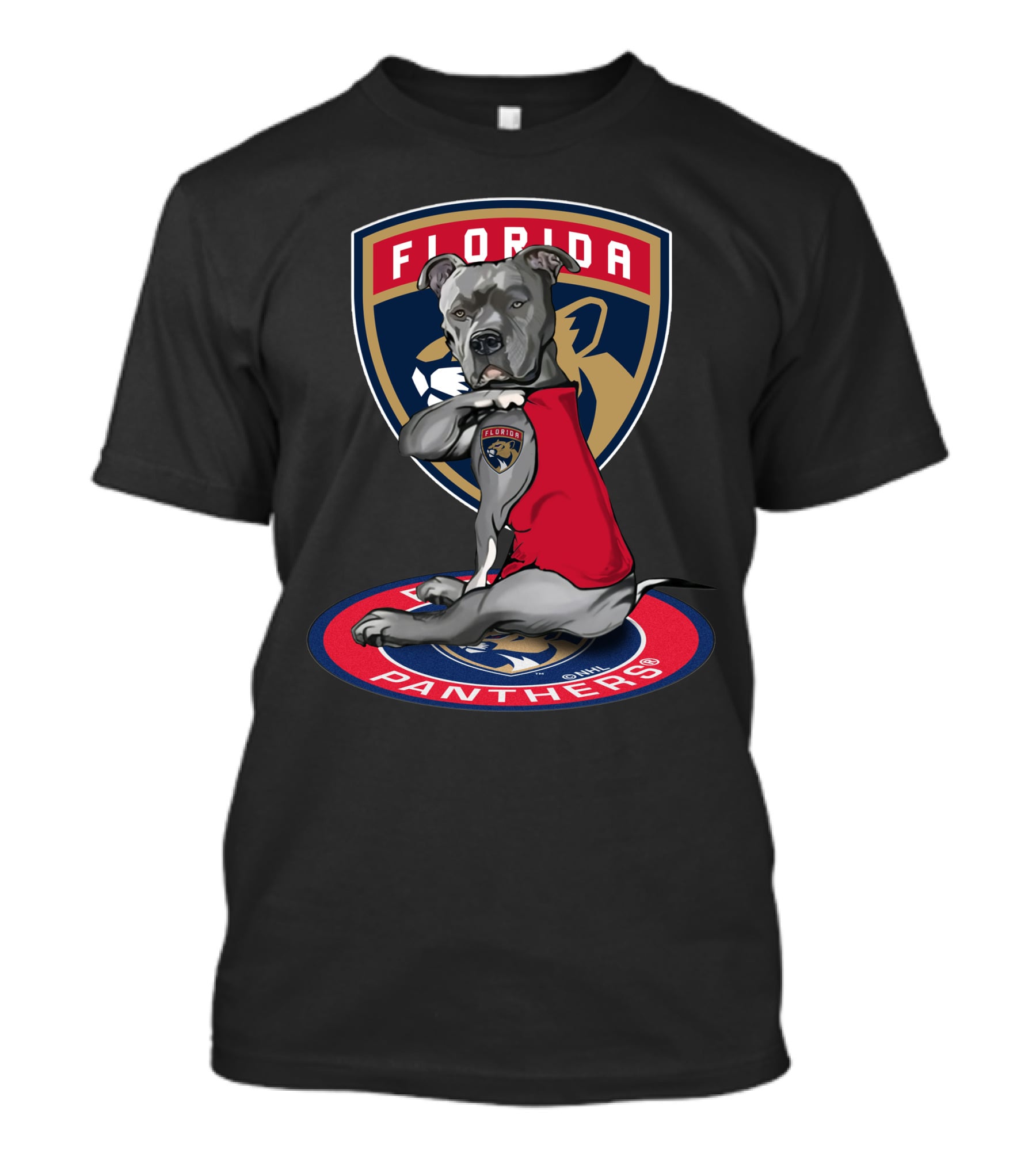 Florida Panthers Dog Mascot With Team Logo And Number T-Shirt