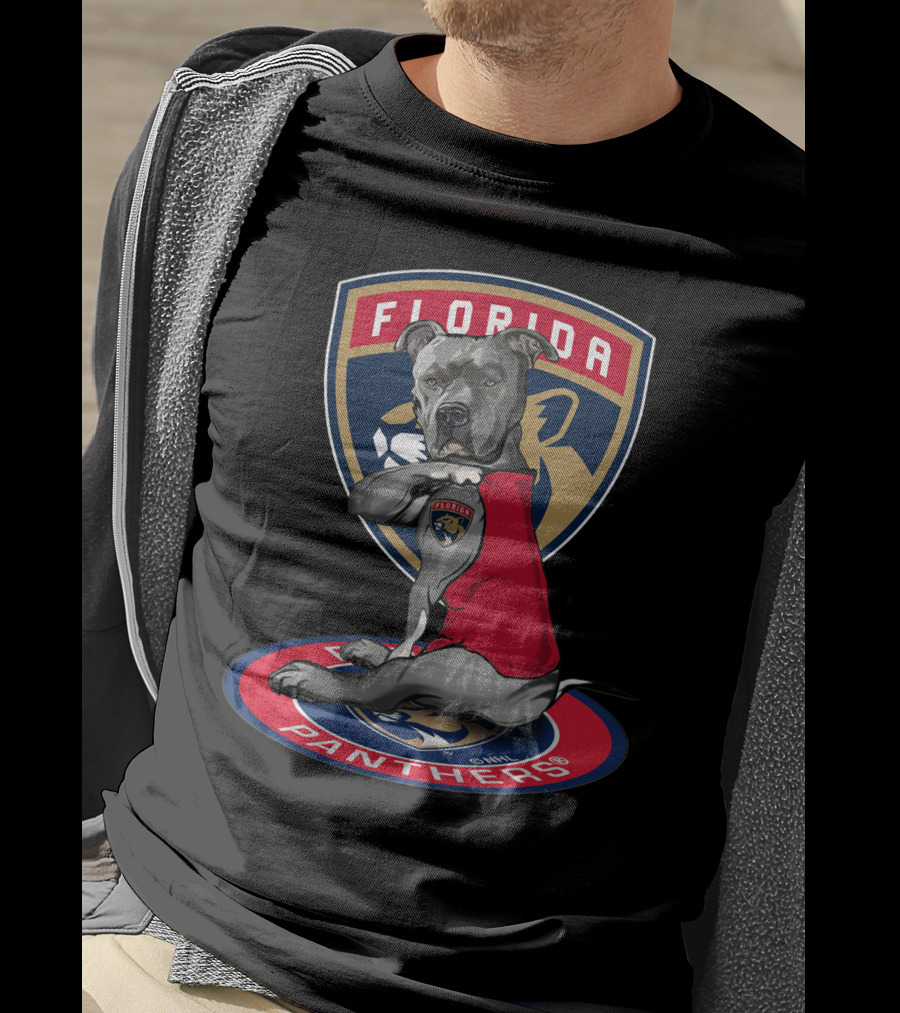 Florida Panthers Dog Mascot With Team Logo And Number T-Shirt