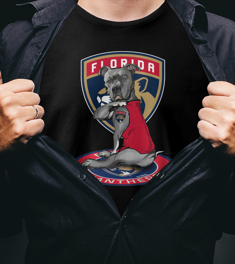 Florida Panthers Dog Mascot With Team Logo And Number T-Shirt
