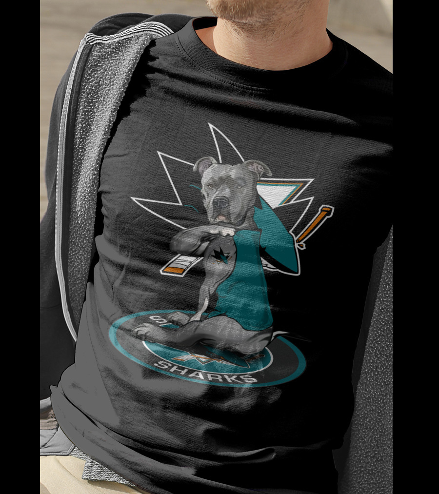 24 San Jose Sharks Dog Mascot T-Shirt