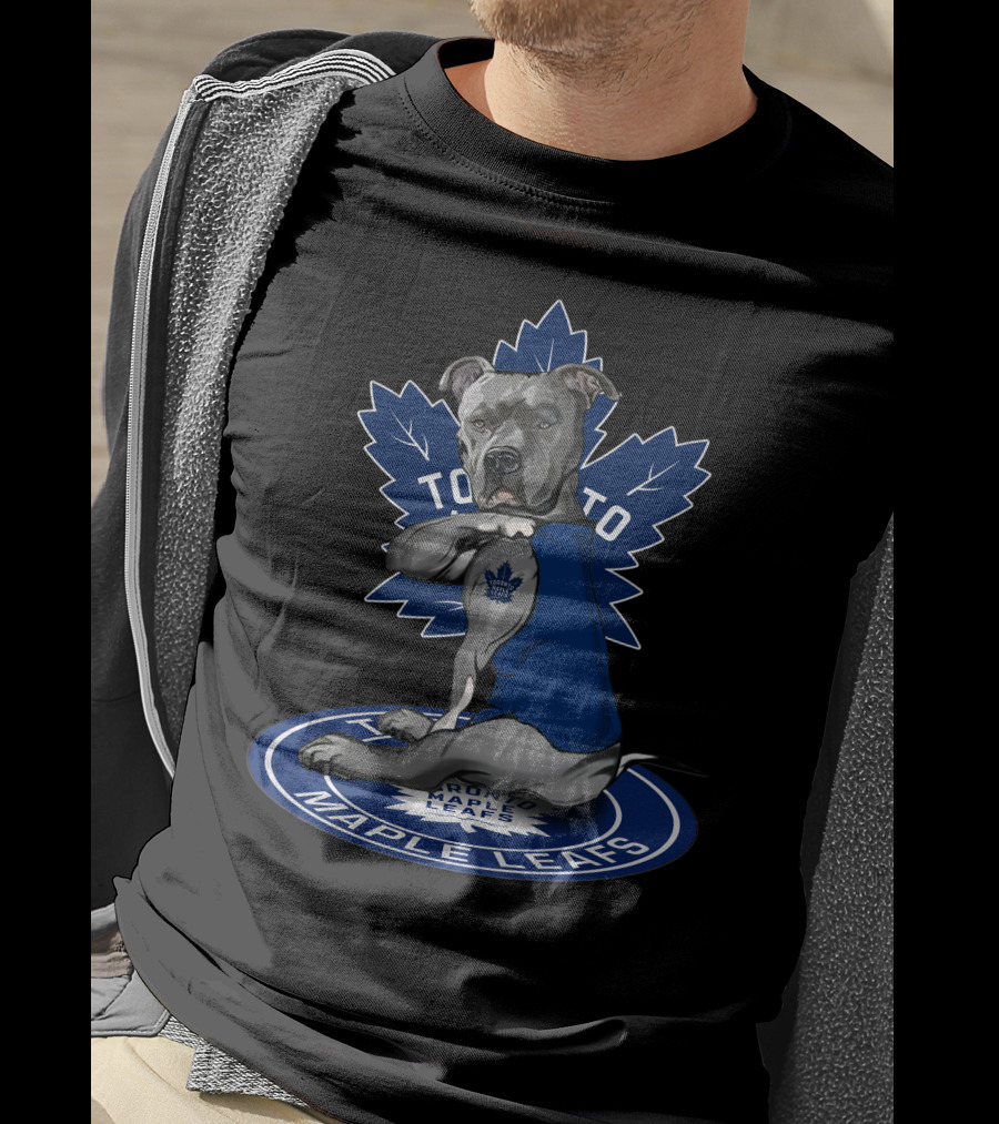 Toronto Maple Leafs Dog Mascot With Maple Leaf Emblem T-Shirt