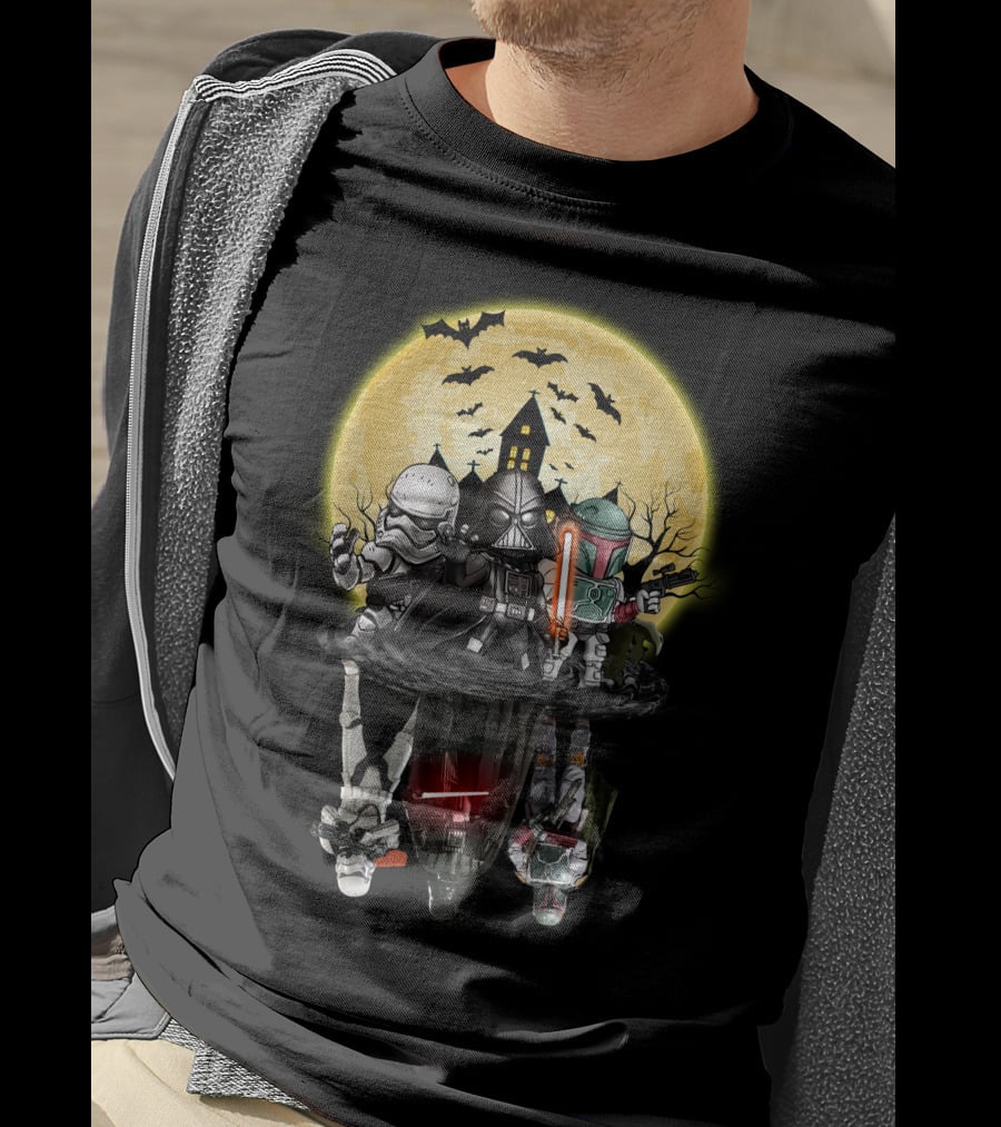 Star Wars Dark Side Halloween Reflection Battle T-Shirt