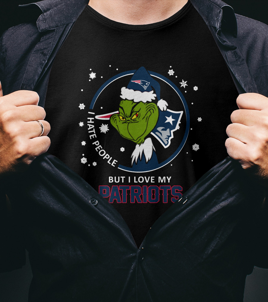 I Hate People But I Love My Patriots New England Patriots T-Shirt