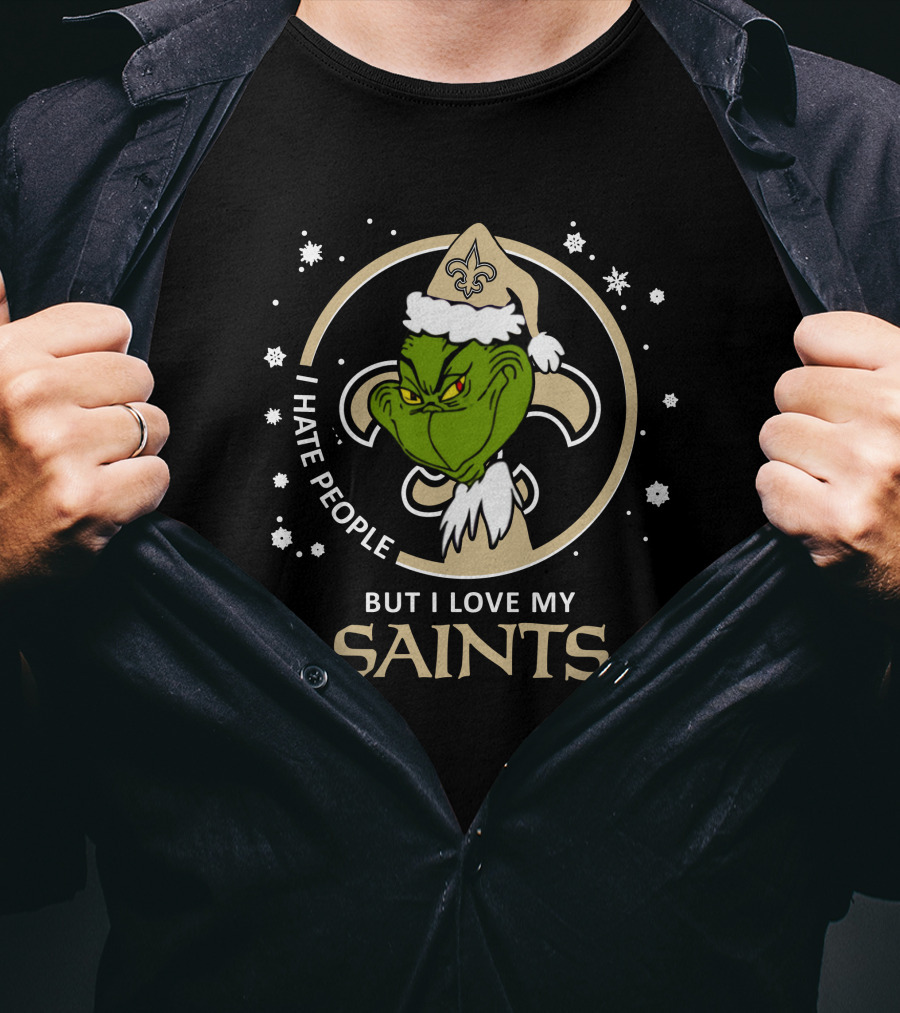 I Hate People But I Love My New Orleans Saints T-Shirt