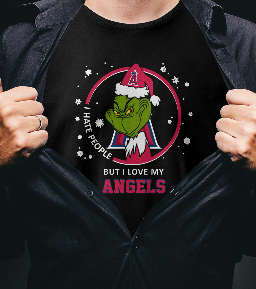 I Hate People But I Love My Los Angeles Angels T-Shirt