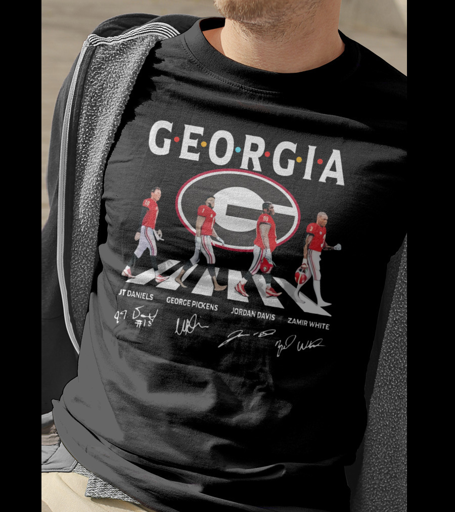 Georgia Bulldogs Jt Daniels George Pickens Jordan Davis Zamir White T-Shirt