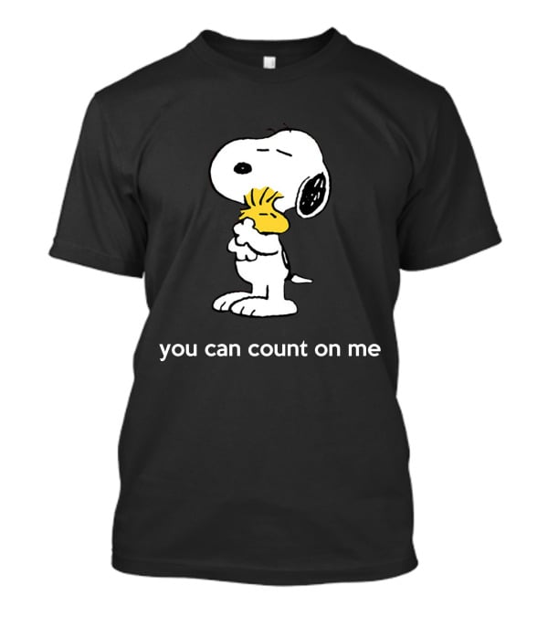 Snoopy And Woodstock You Can Count On Me Hug T-Shirt