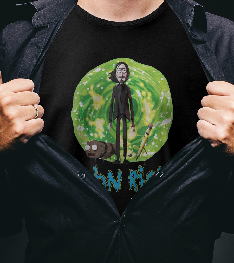 John Rick Portal Character Crossover T-Shirt