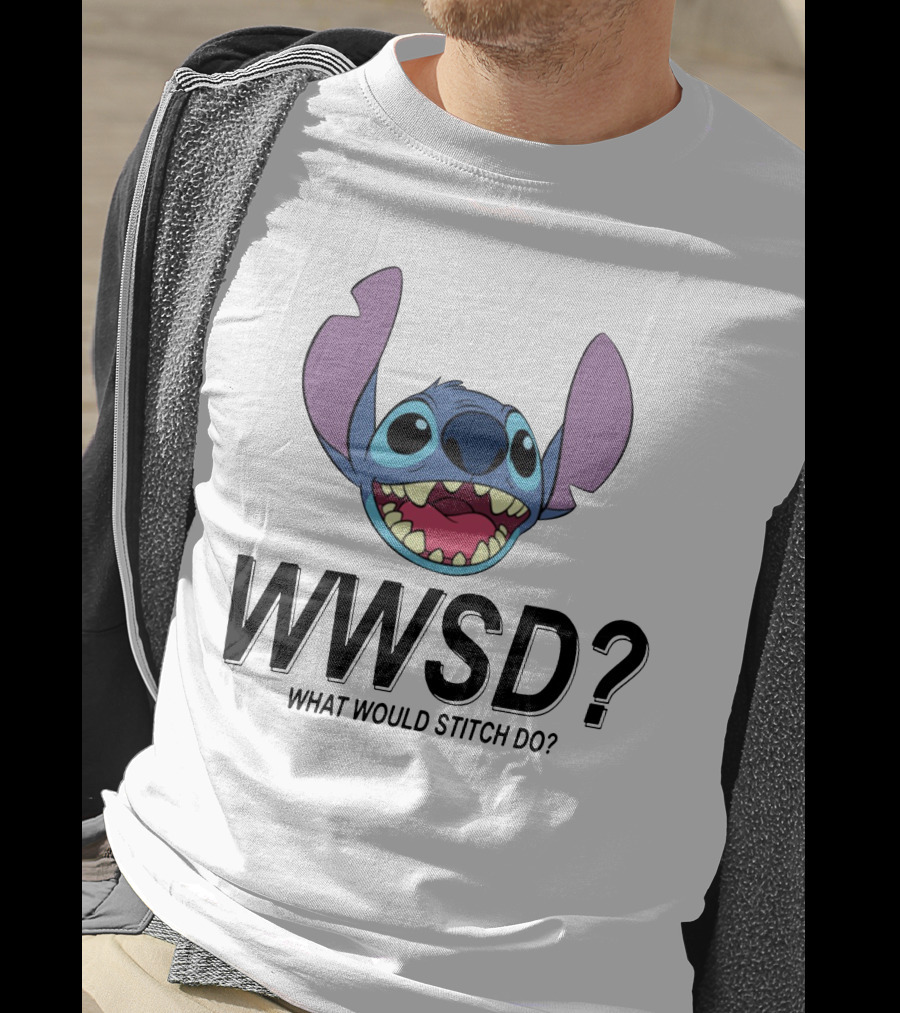 WWSD What Would Stitch Do Disney Lilo And Stitch Character T-Shirt