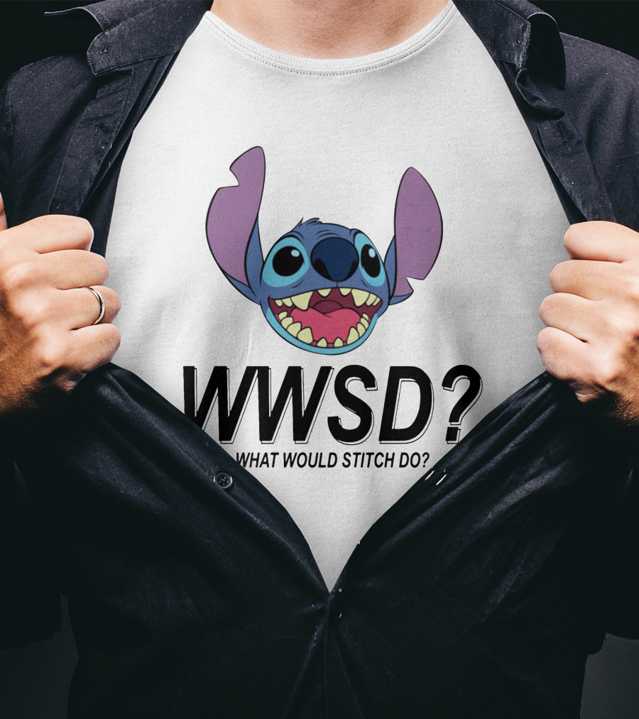 WWSD What Would Stitch Do Disney Lilo And Stitch Character T-Shirt