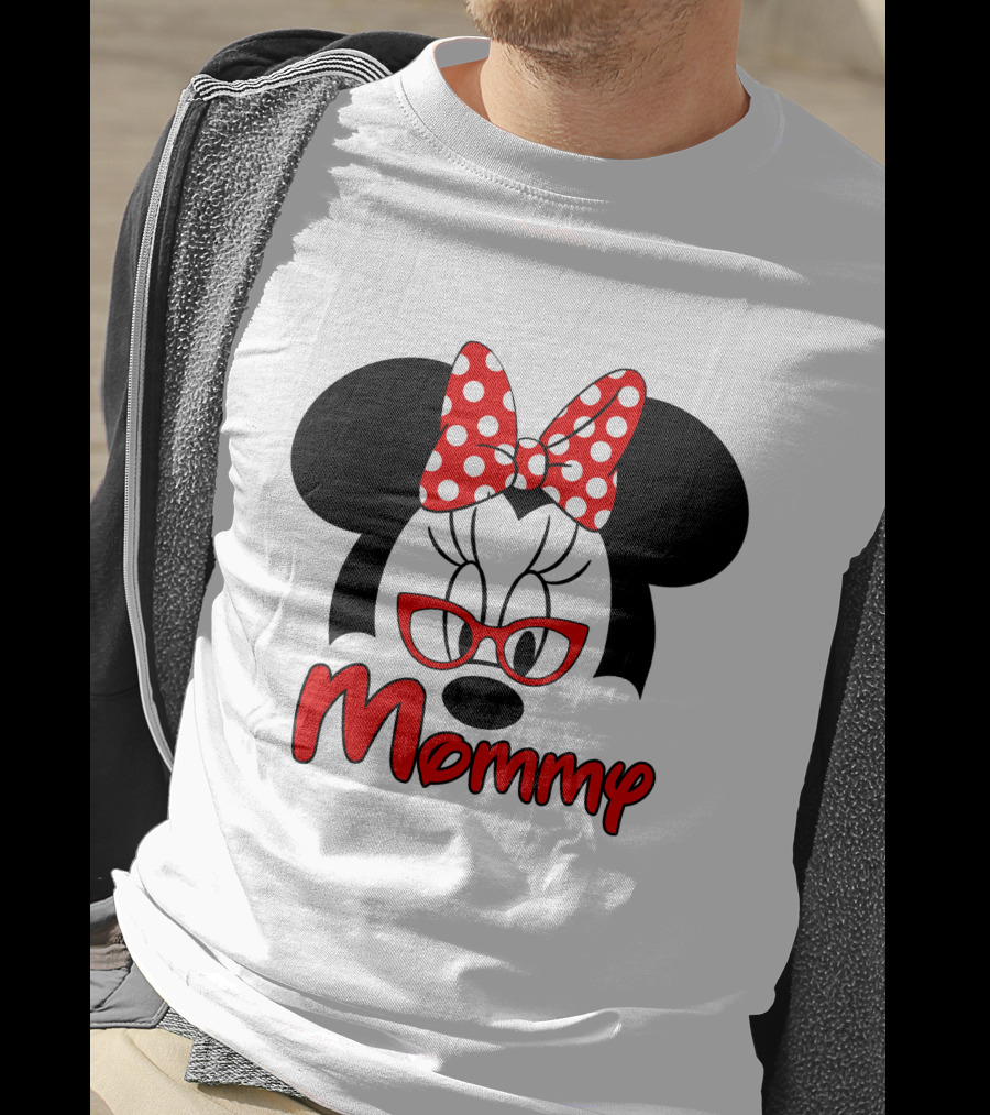 Minnie Mouse Red Bow Mommy T-Shirt