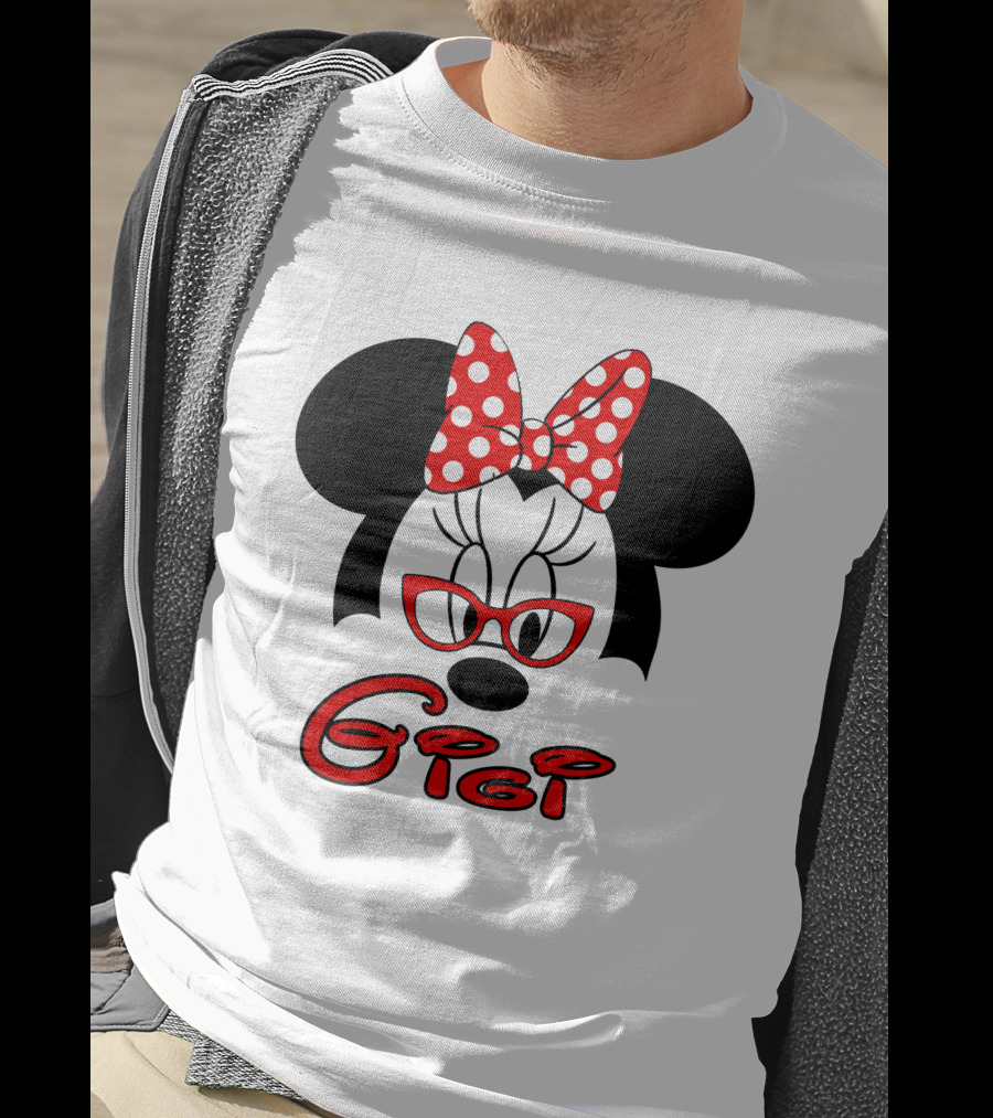 Minnie Mouse Glasses Gigi Polka Dot Bow T-Shirt