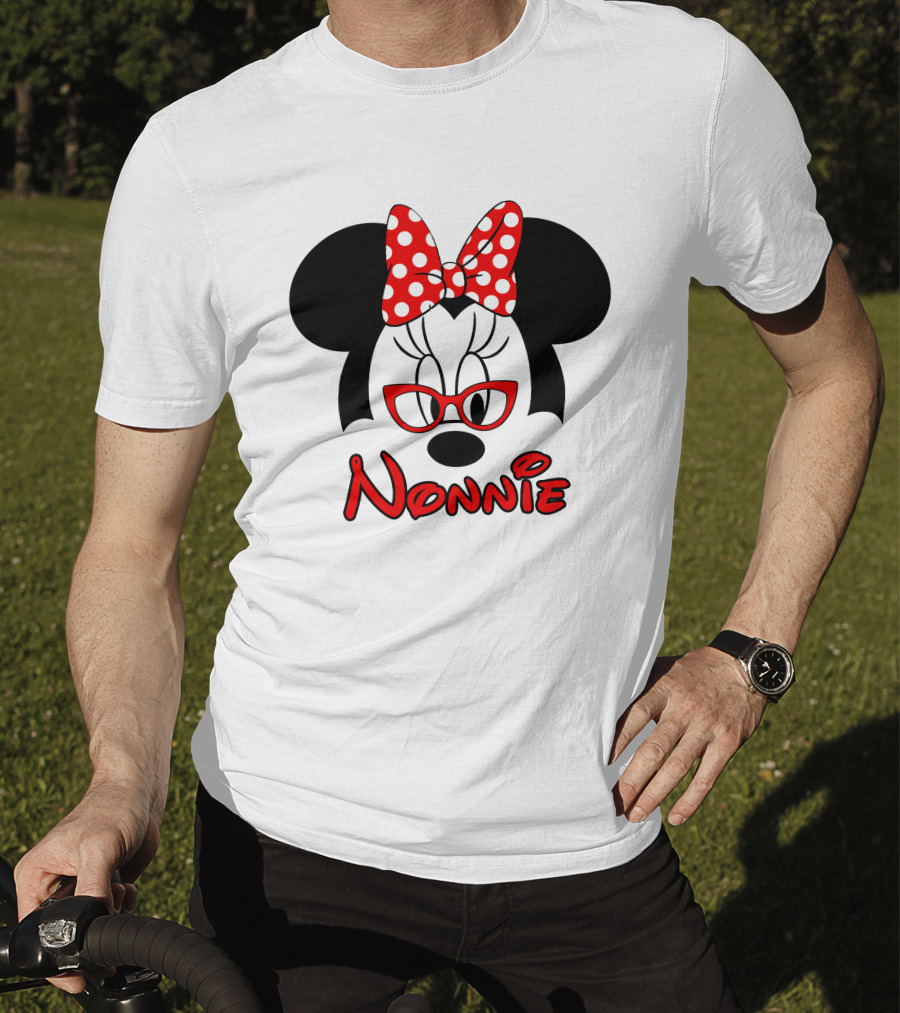 Nonnie Minnie Glasses Bow Polka Dot T-Shirt