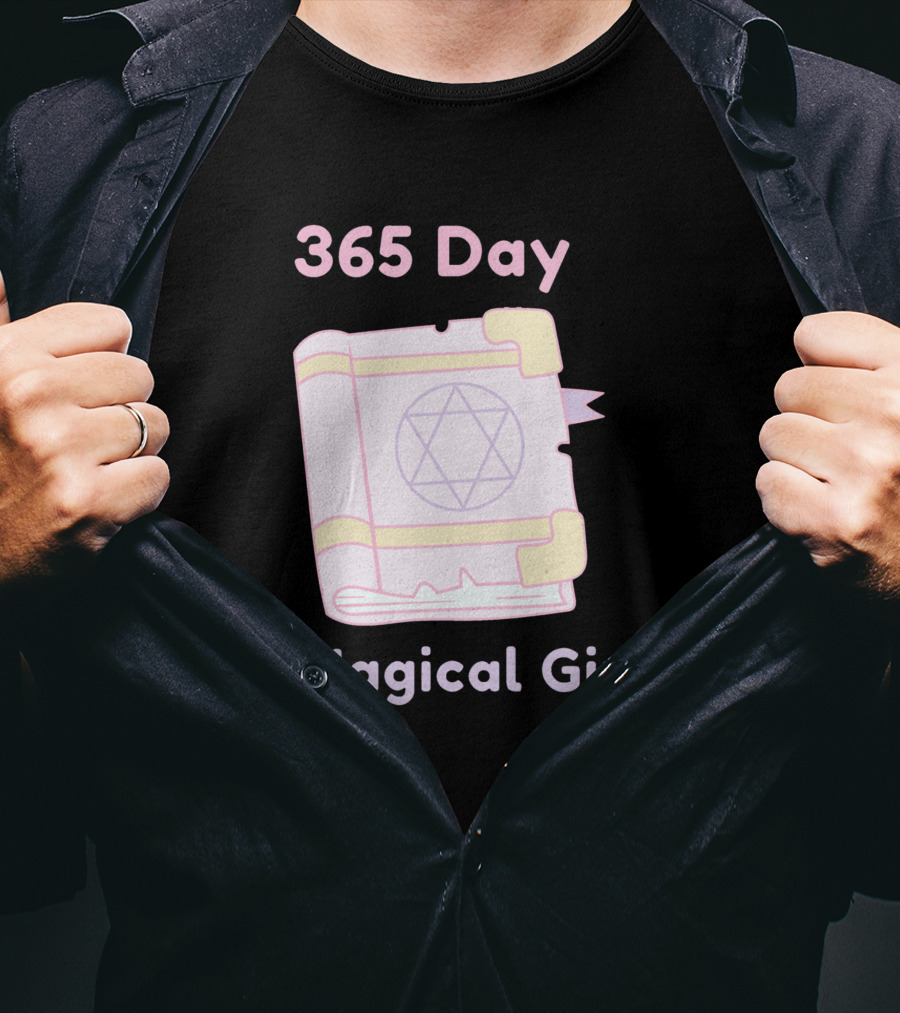 365 Day Magical Girl Pastel Spellbook Star Emblem T-Shirt