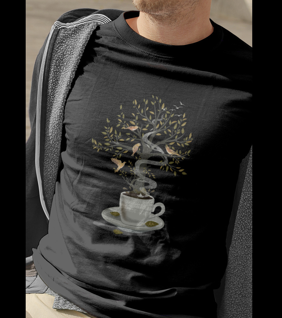 A Cup Of Dreams Enchanted Tree And Birds T-Shirt