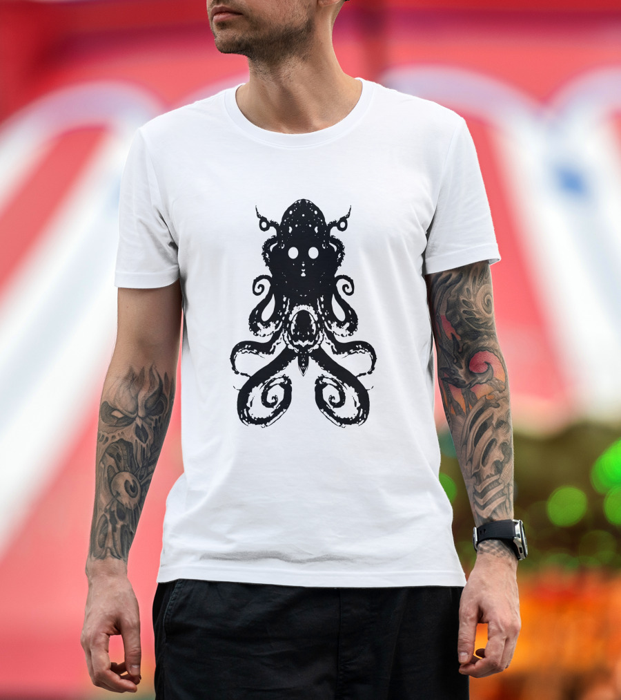 Alien Del Área 51 Kraken Octopus T-Shirt