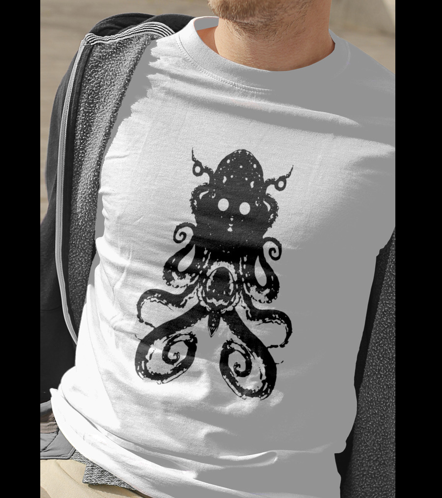 Alien Del Área 51 Kraken Octopus T-Shirt