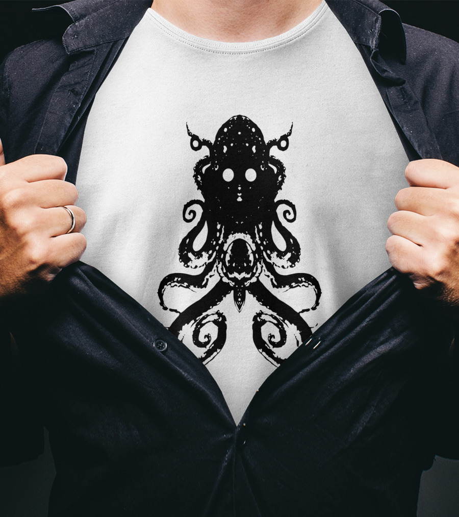 Alien Del Área 51 Kraken Octopus T-Shirt