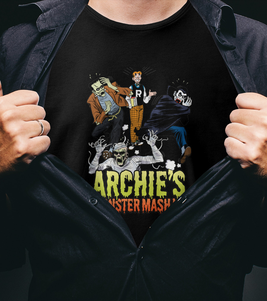 Archie's Monster Mash Up With Classic Movie Creatures 1722483 T-Shirt