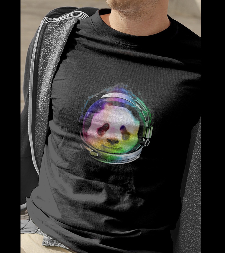 Astronaut Panda Rainbow Space Helmet 1170965 T-Shirt
