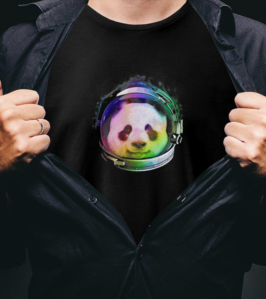 Astronaut Panda Rainbow Space Helmet 1170965 T-Shirt