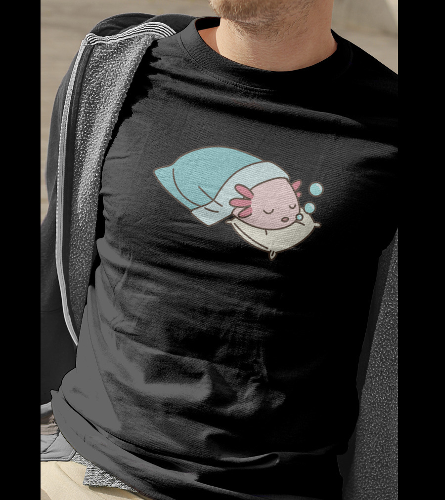 Axolotl Napsolotl Sleepy Axolotl Illustration 1318373 T-Shirt