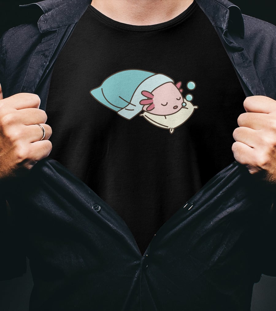 Axolotl Napsolotl Sleepy Axolotl Illustration 1318373 T-Shirt