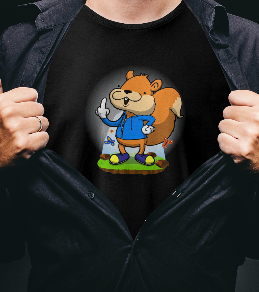 Conker's Bad Fur Day Squirrel Character 6324 T-Shirt
