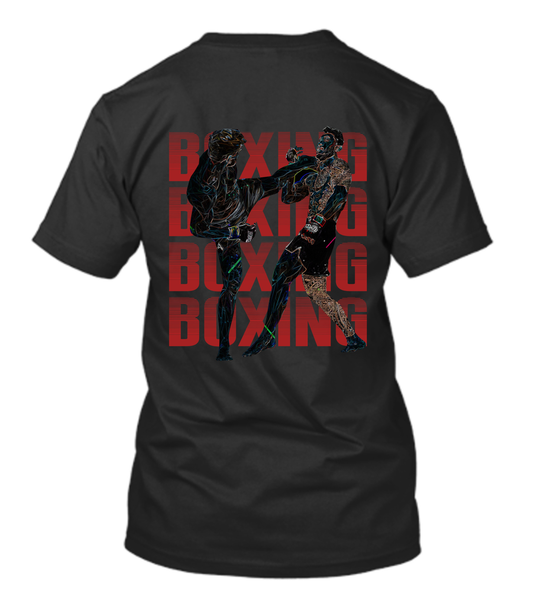 Kick Boxing Boxing Boxer Kickboxing Match Fight T-Shirt