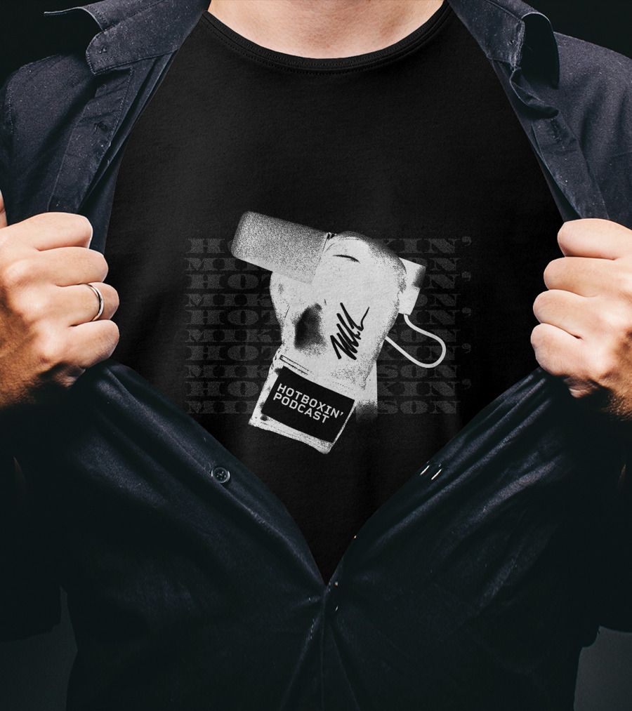 Hotboxin Podcast Boxing Glove With Signature T-Shirt