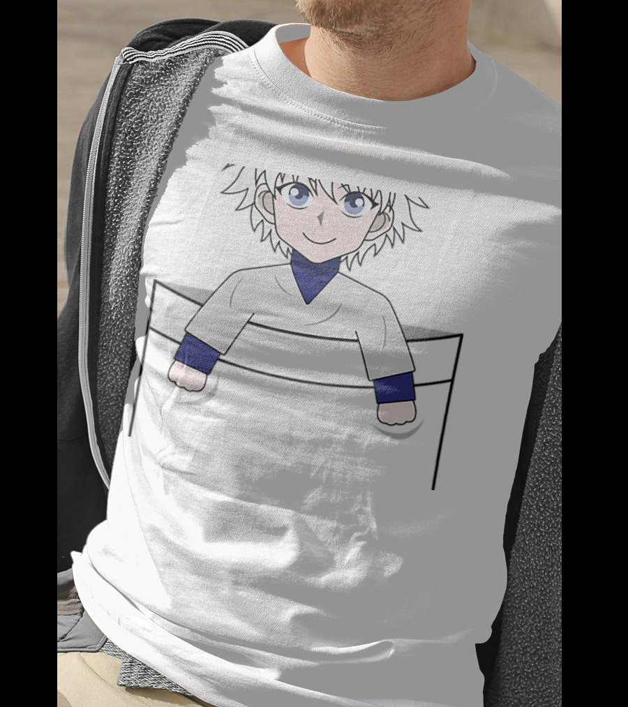 Killua Pocket Character Hunter X Hunter Anime Fan T-Shirt