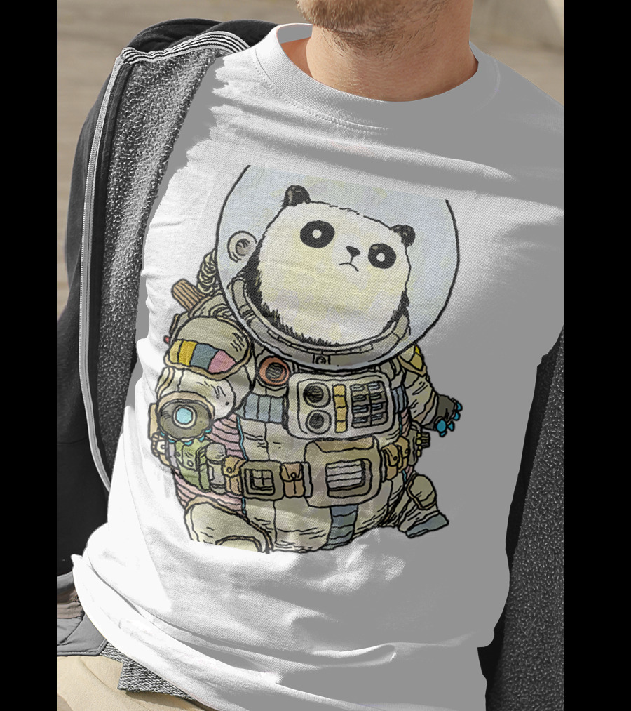 Panda Astronaut Adventure In Space Suit T-Shirt