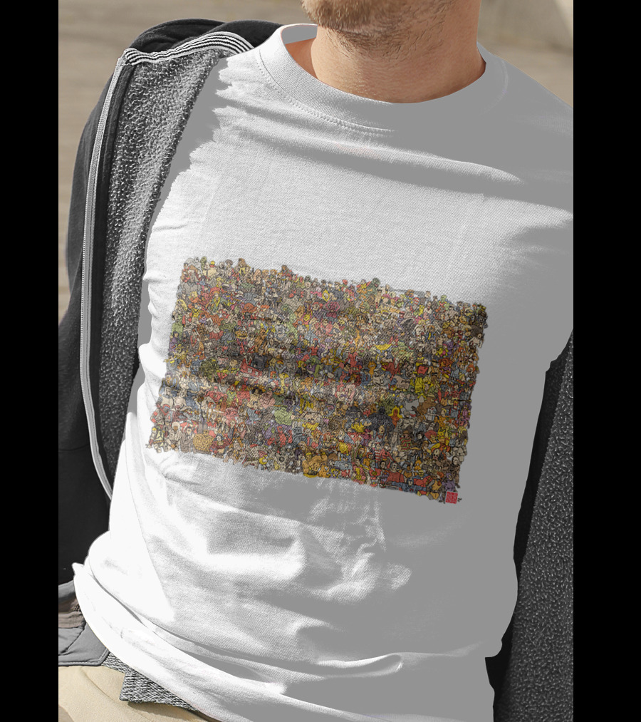 Pop Culture Character Collage Everybody T-Shirt