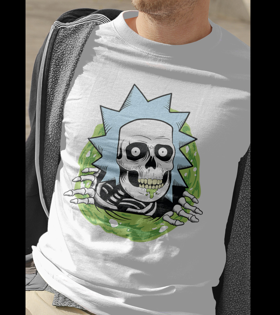 Rick And Morty Skull Portal Rick T-Shirt