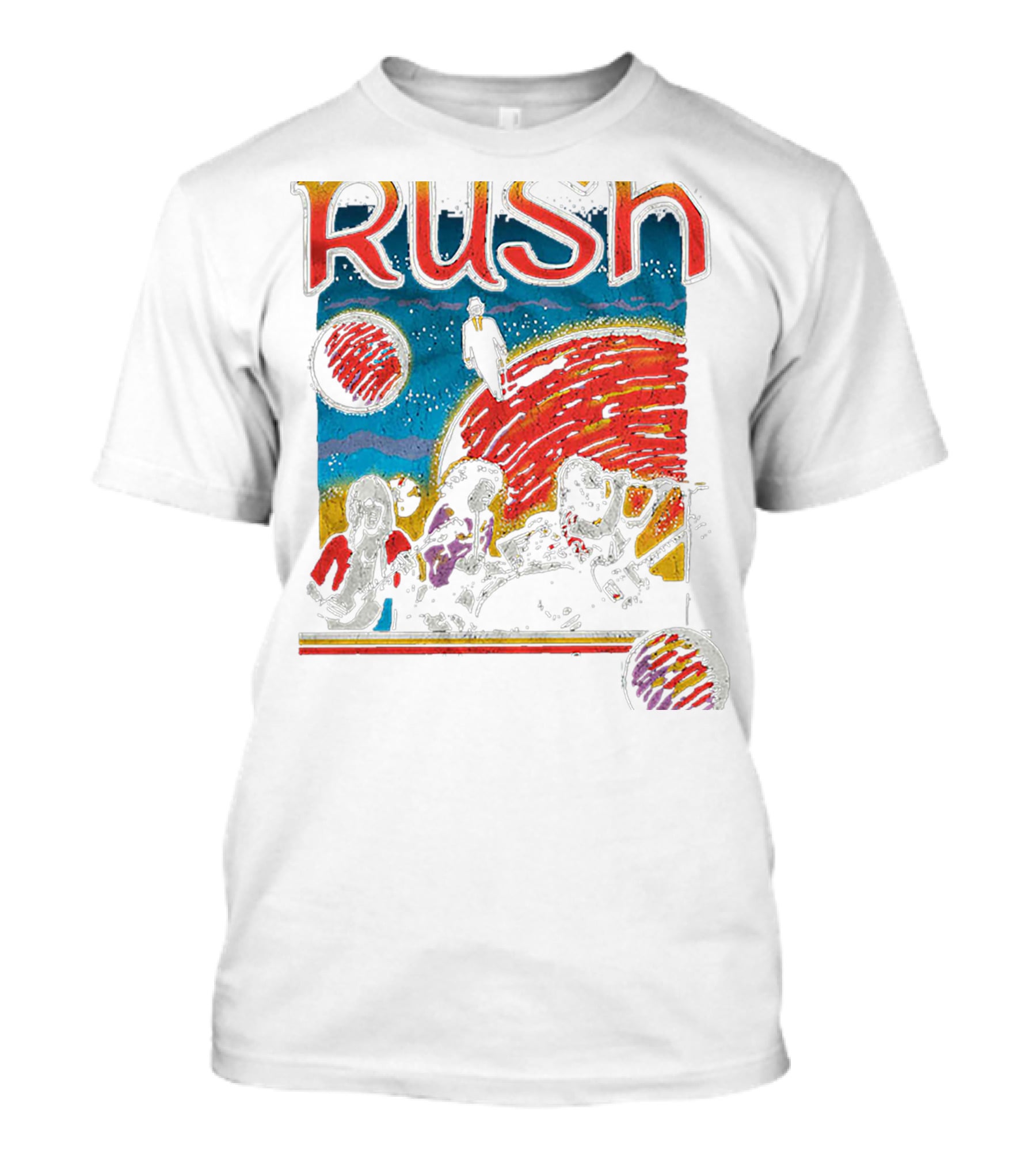 Rush Band Retro Space T-Shirt