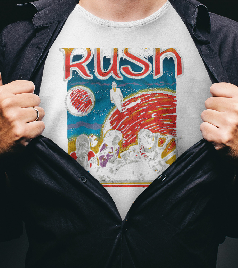 Rush Band Retro Space T-Shirt